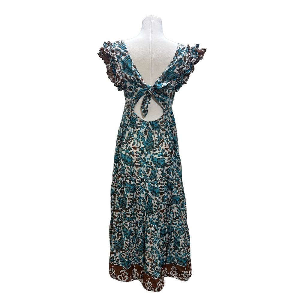 House Of Harlow 1960 Peasant Hippie Dress S 100% Cotton Cottagecore Boho Maxi - Picture 3 of 10